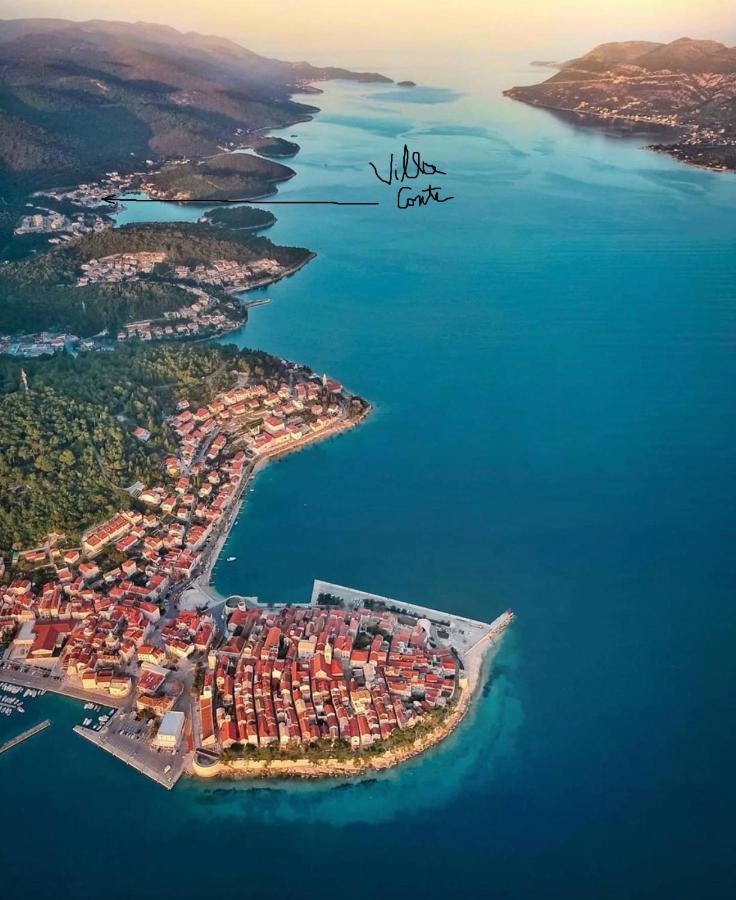 Villa Conte Korcula Town Bagian luar foto